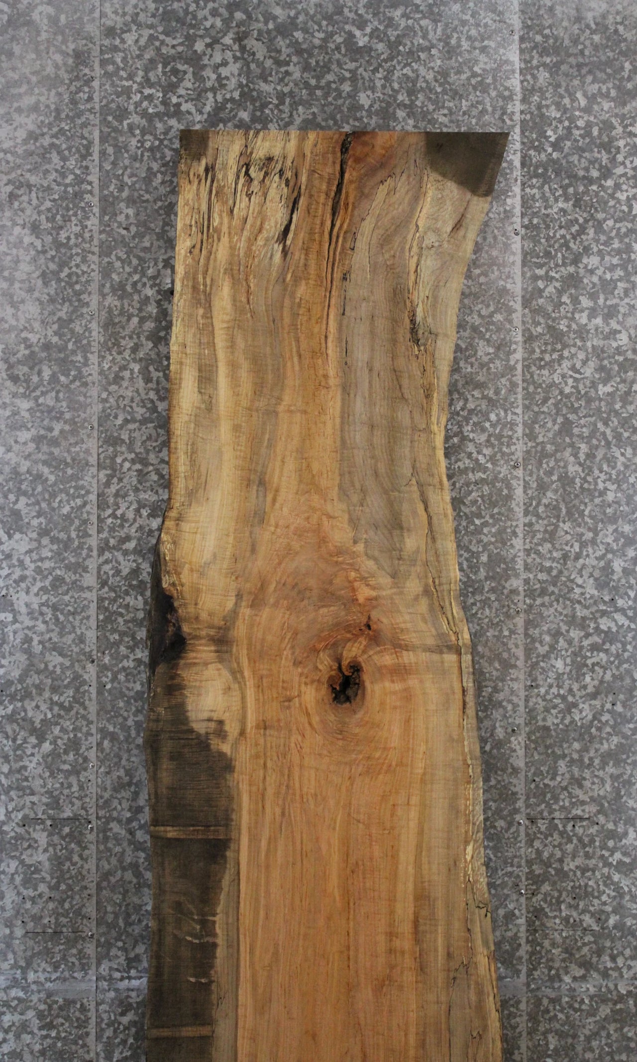 Spalted Maple Live Edge Wood Slab, Computer Desk, Bar Top 45009