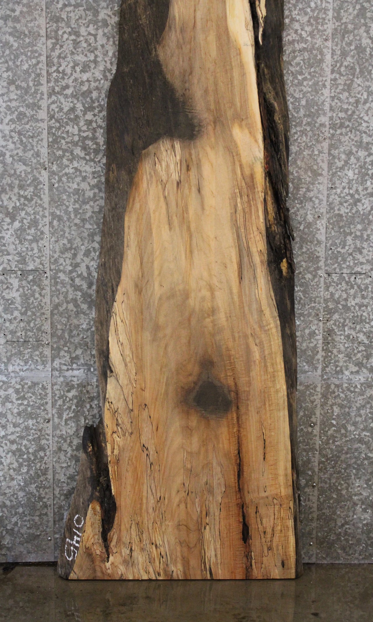 Spalted Maple Desk Top Slab, Live Edge Wood 45010