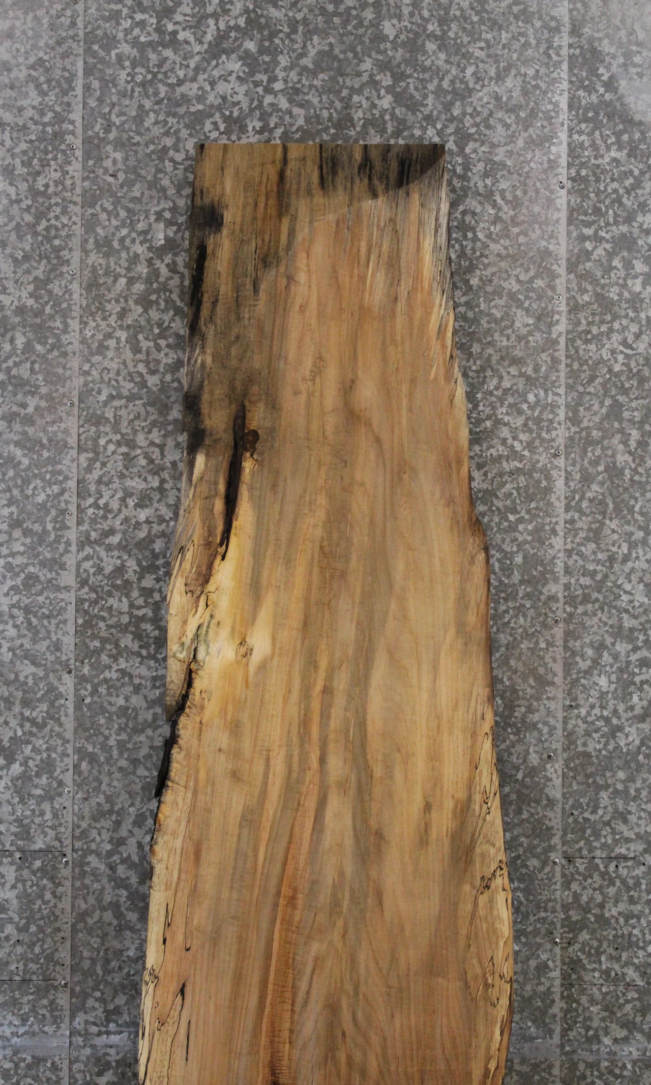 Spalted Maple Desk Top Slab, Live Edge Wood 45010