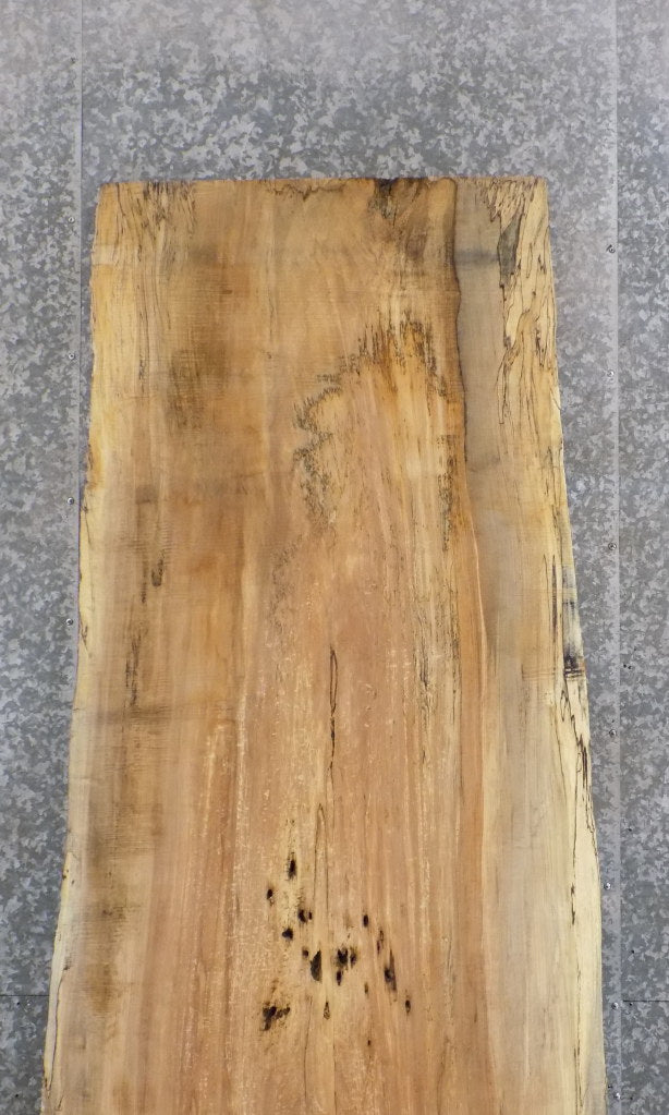 Natural Edge Reclaimed Spalted Maple Bar/Table Top Wood Slab 45033