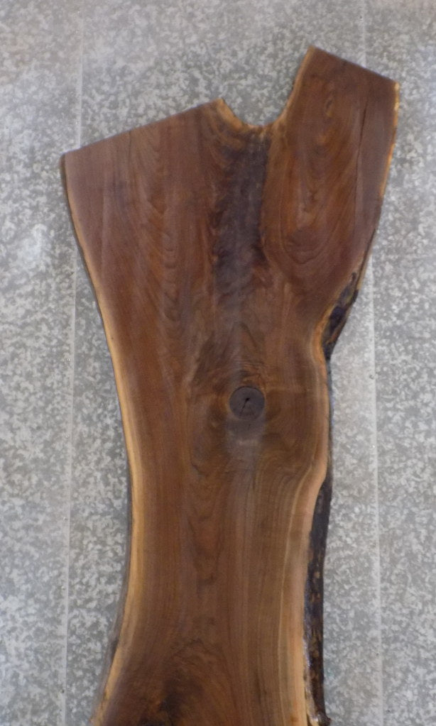 Salvaged Black Walnut Live Edge Bar/Table Top Wood Slab 45058