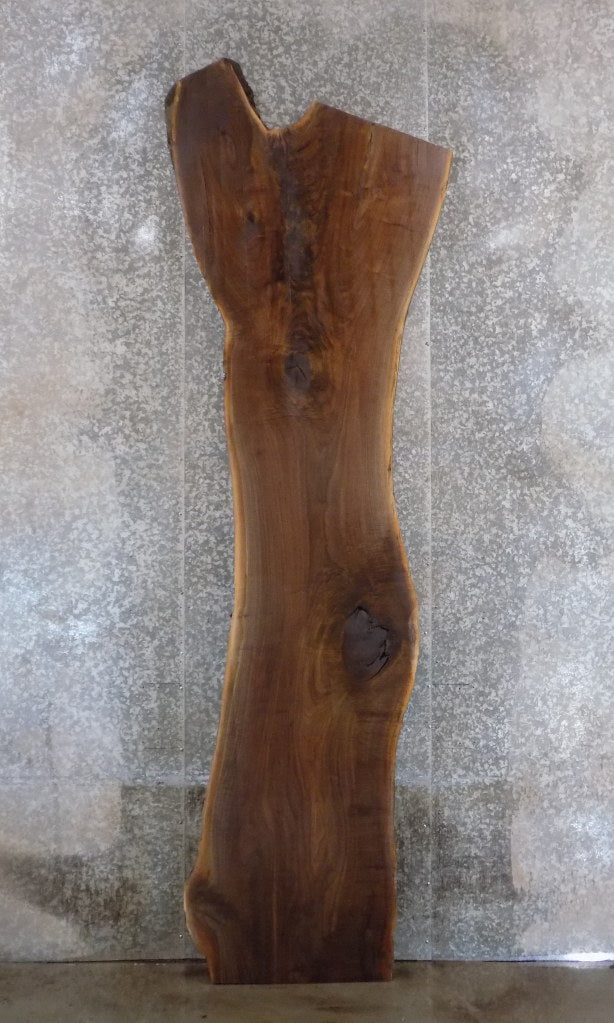 Salvaged Black Walnut Live Edge Bar/Table Top Wood Slab 45058