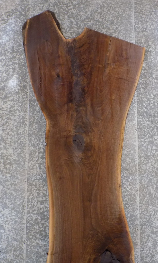 Salvaged Black Walnut Live Edge Bar/Table Top Wood Slab 45058