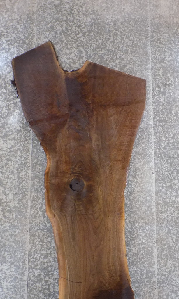 Reclaimed Black Walnut Live Edge Bar/Table Top Wood Slab 45059