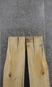 Thumbnail for 2- Live Edge Cottonwood Bookmatched Bar/Table Top Slabs 4515-4516