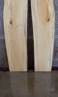 Thumbnail for 2- Live Edge Cottonwood Bookmatched Bar/Table Top Slabs 4515-4516