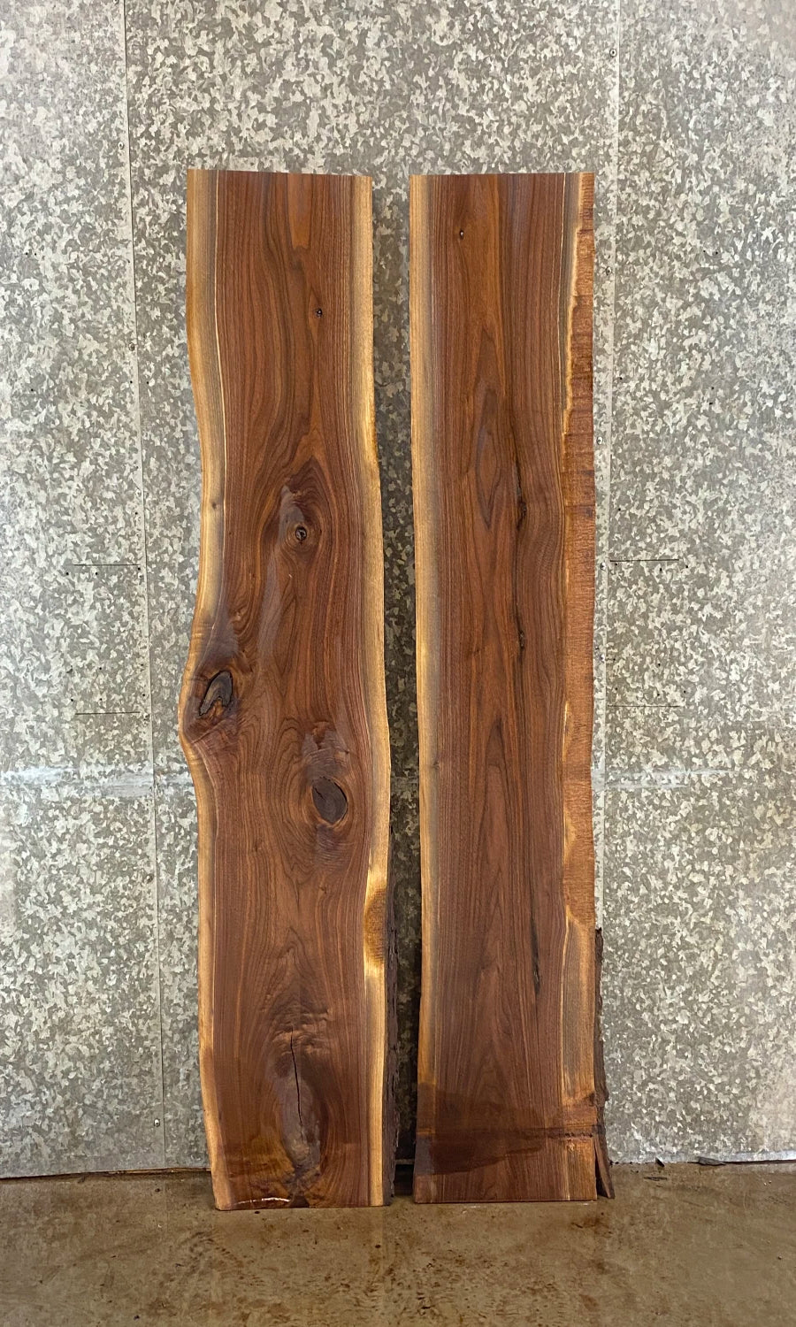 2- Live Edge Black Walnut Bar Top/River Table Wood Slabs CLOSEOUT 4559-4560