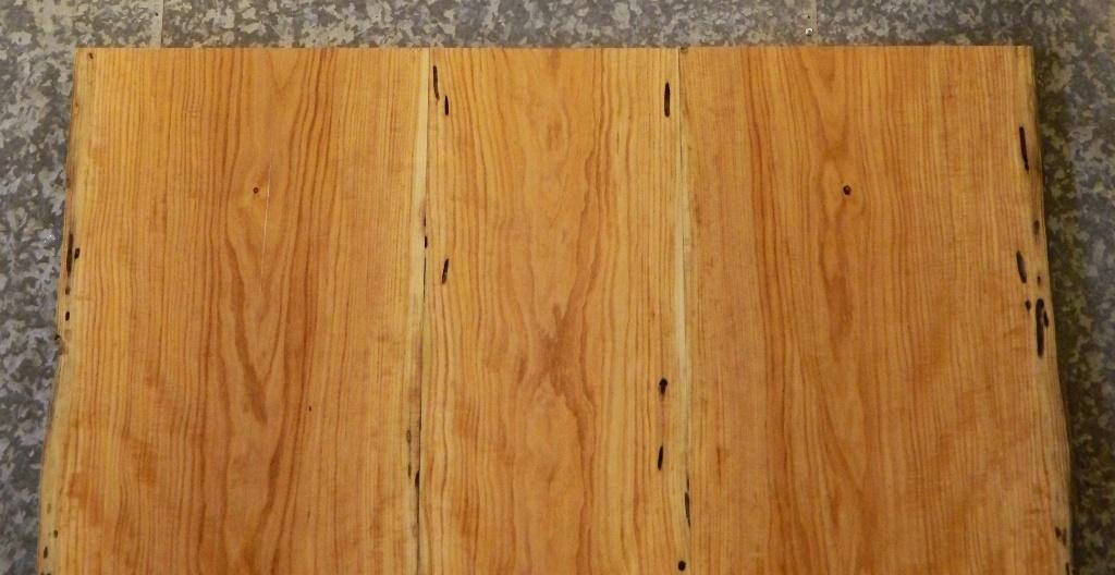 3- Live Edge Locust Bookmatched Kitchen Table Top Slabs CLOSEOUT 4588-4590