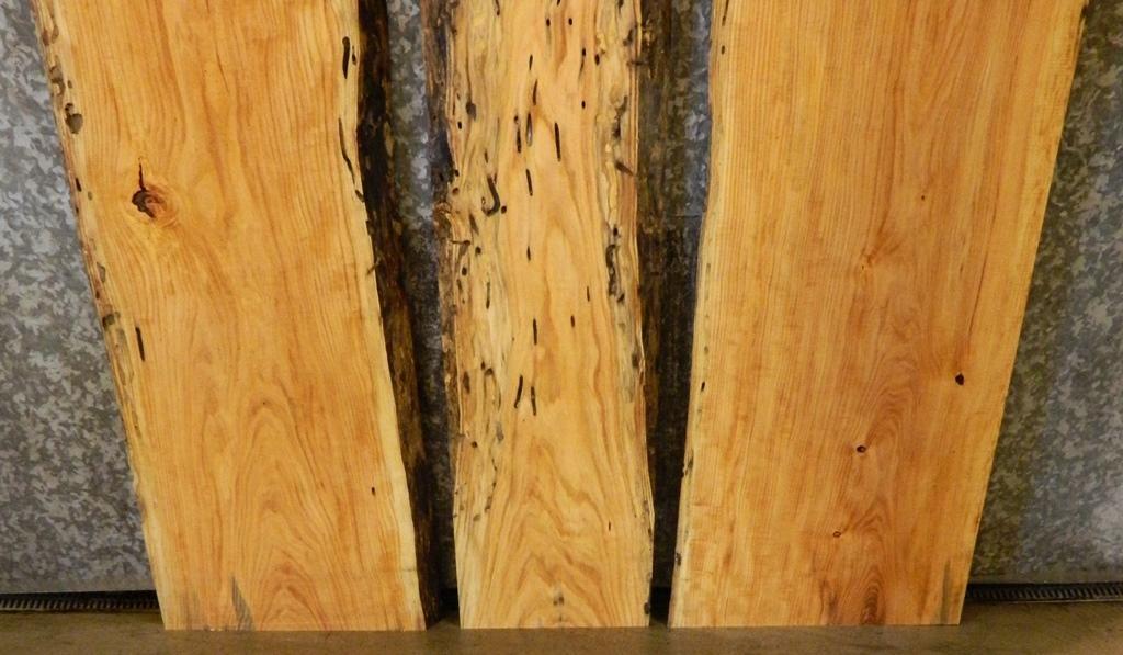 3- Live Edge Locust Bookmatched Kitchen Table Top Slabs CLOSEOUT 4588-4590