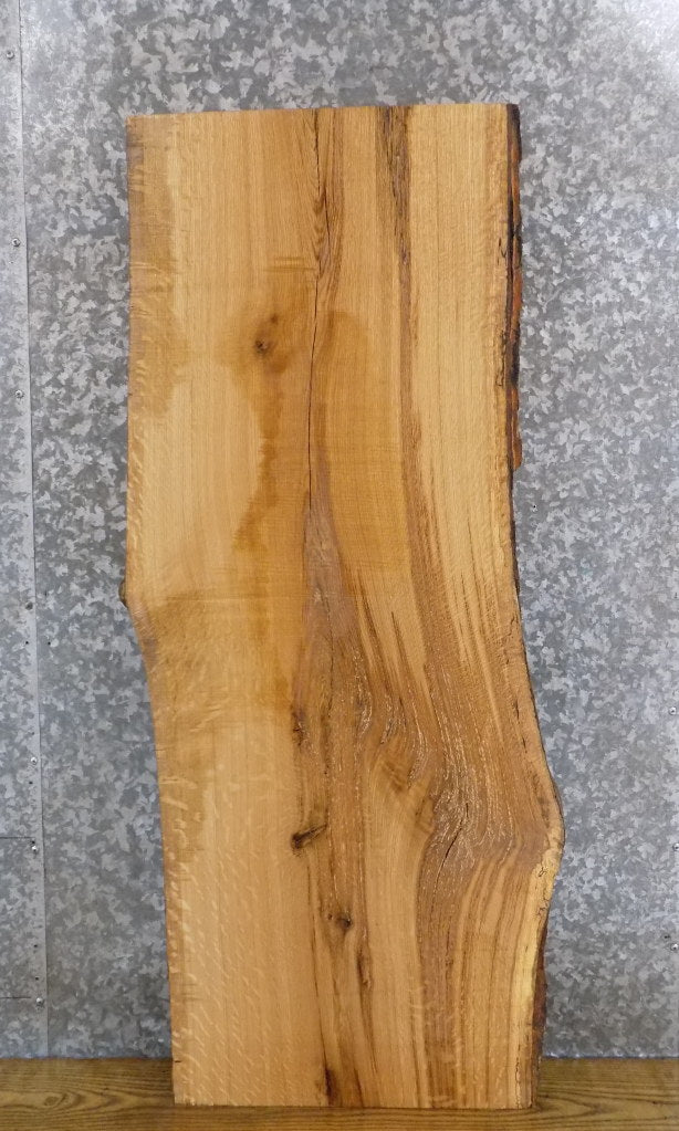 Reclaimed White Oak Live Edge Sofa/Coffee Table Top Slab 4666