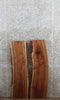 Thumbnail for 2- Black Walnut Natural Edge Side Table Top/Wall Shelves 4732-4733