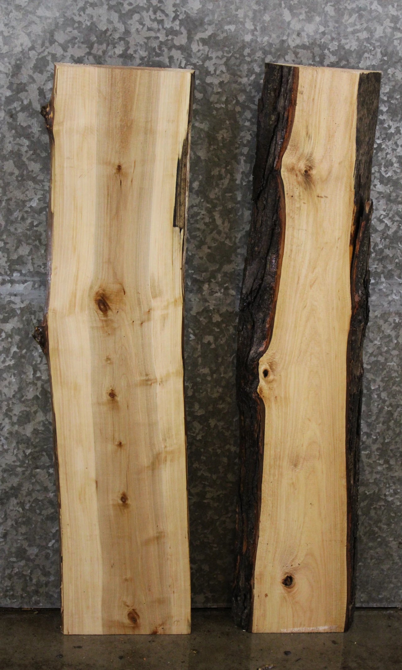 2- Maple Live Edge Side Table Tops/Wall Shelves 4781-4782