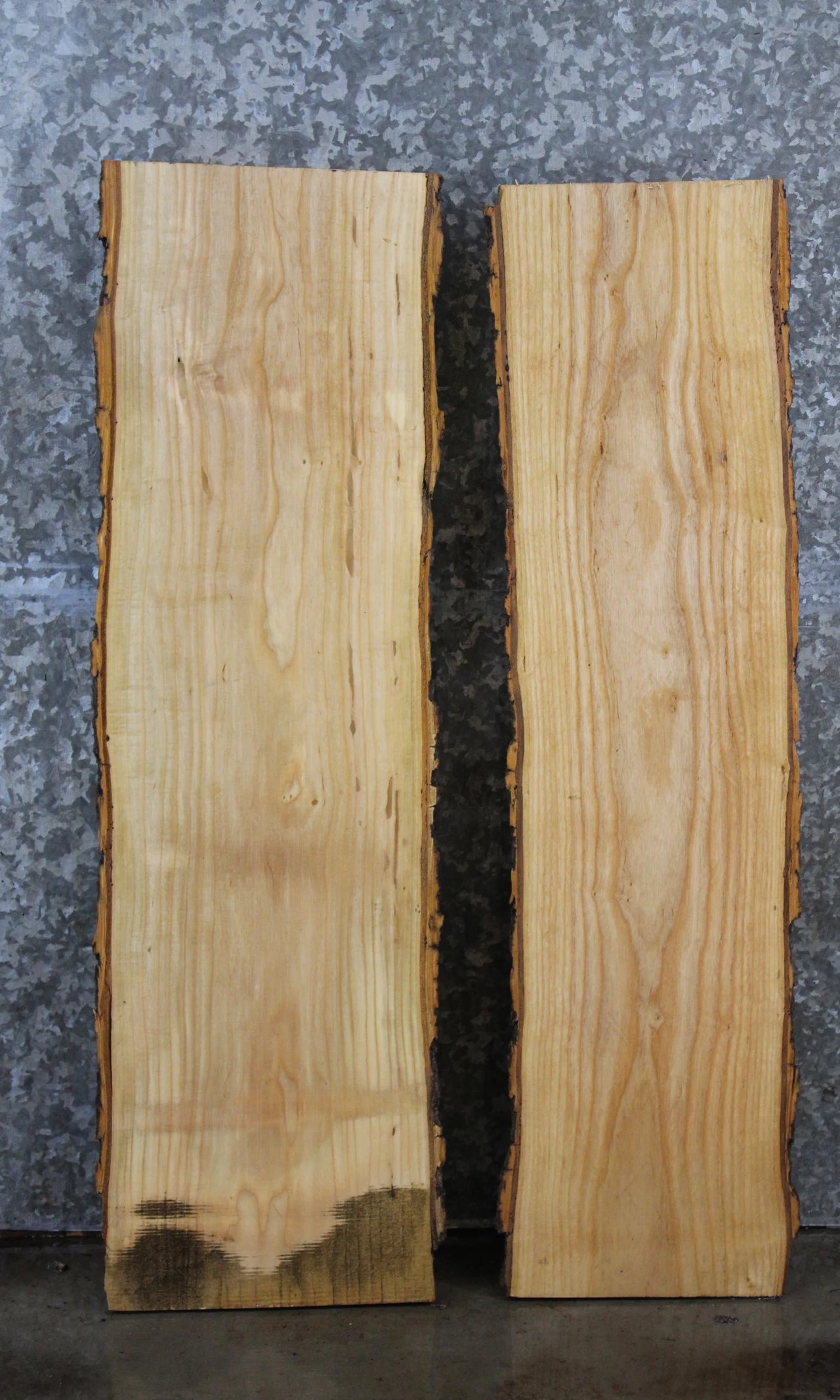 2- Ash Live Edge Side Table Tops/End Table Tops 4793-4794
