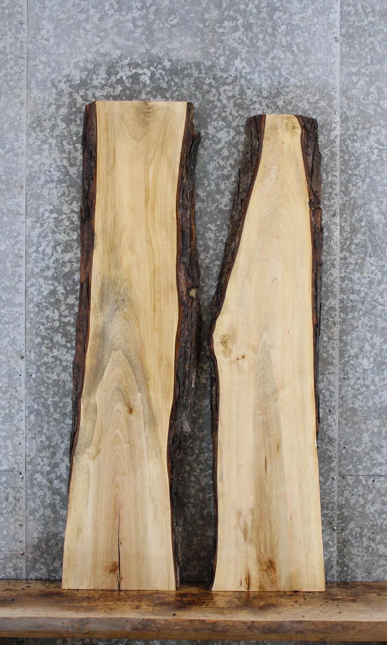 2- Live Edge Maple Console/Coffee Table Top Slabs 481-482