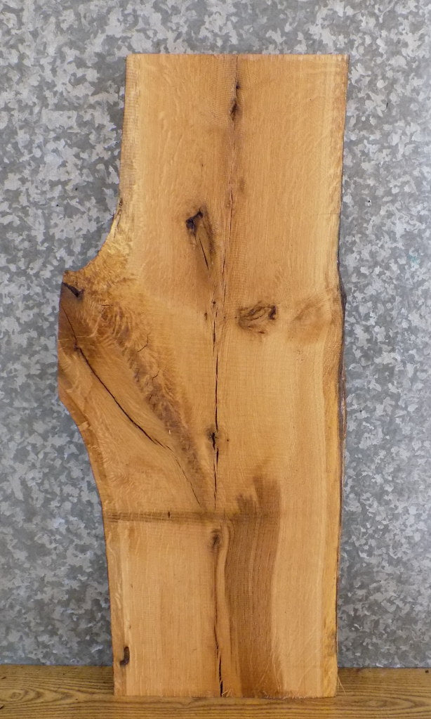 Natural Edge White Oak Rustic Side/Sofa Table Top Wood Slab 4842
