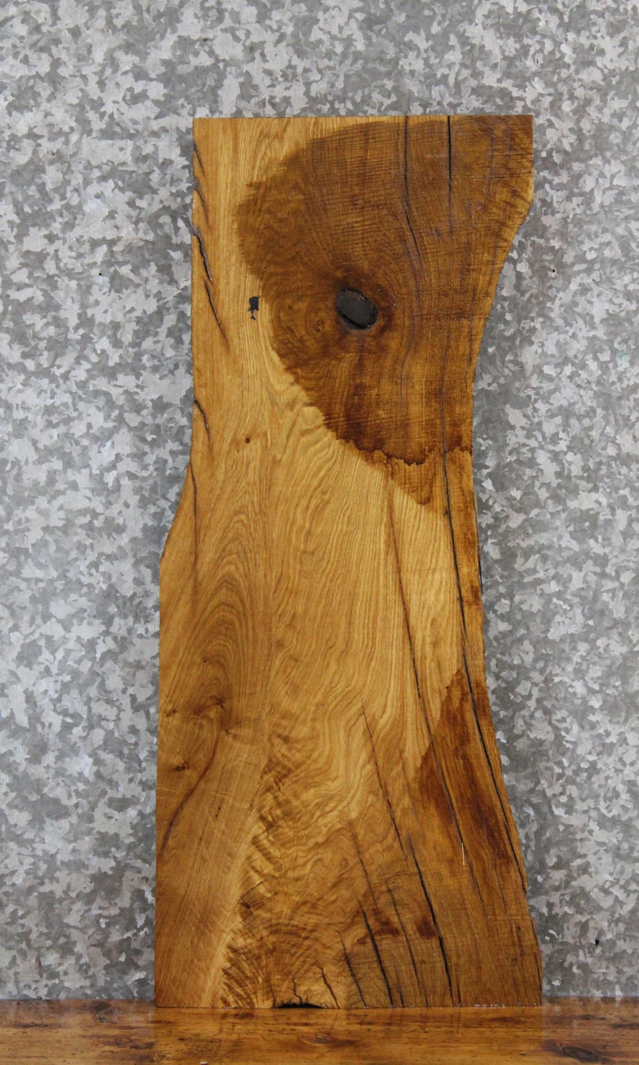 Live Edge White Oak Side Table Top/Taxidermy Mount 4848