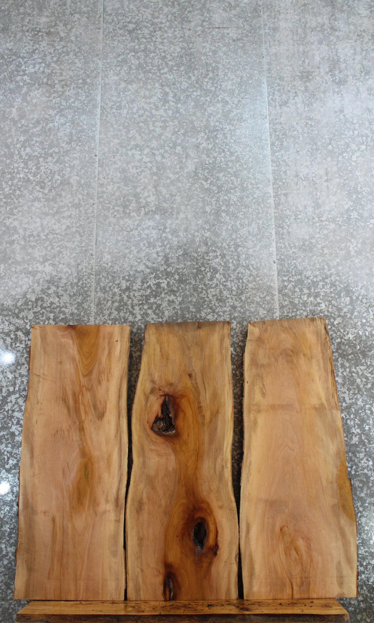3- Live Edge Maple Slabs, Sofa/Side Table Tops, Solid Wood 487-489
