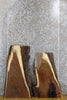 Thumbnail for 2- Black Walnut Live Edge Bark Entry Table Top Slabs CLOSEOUT 5063-5064