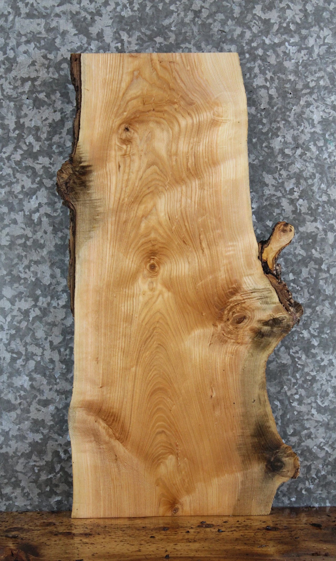 Live Edge Ash End/Side Table Top Slab 5065