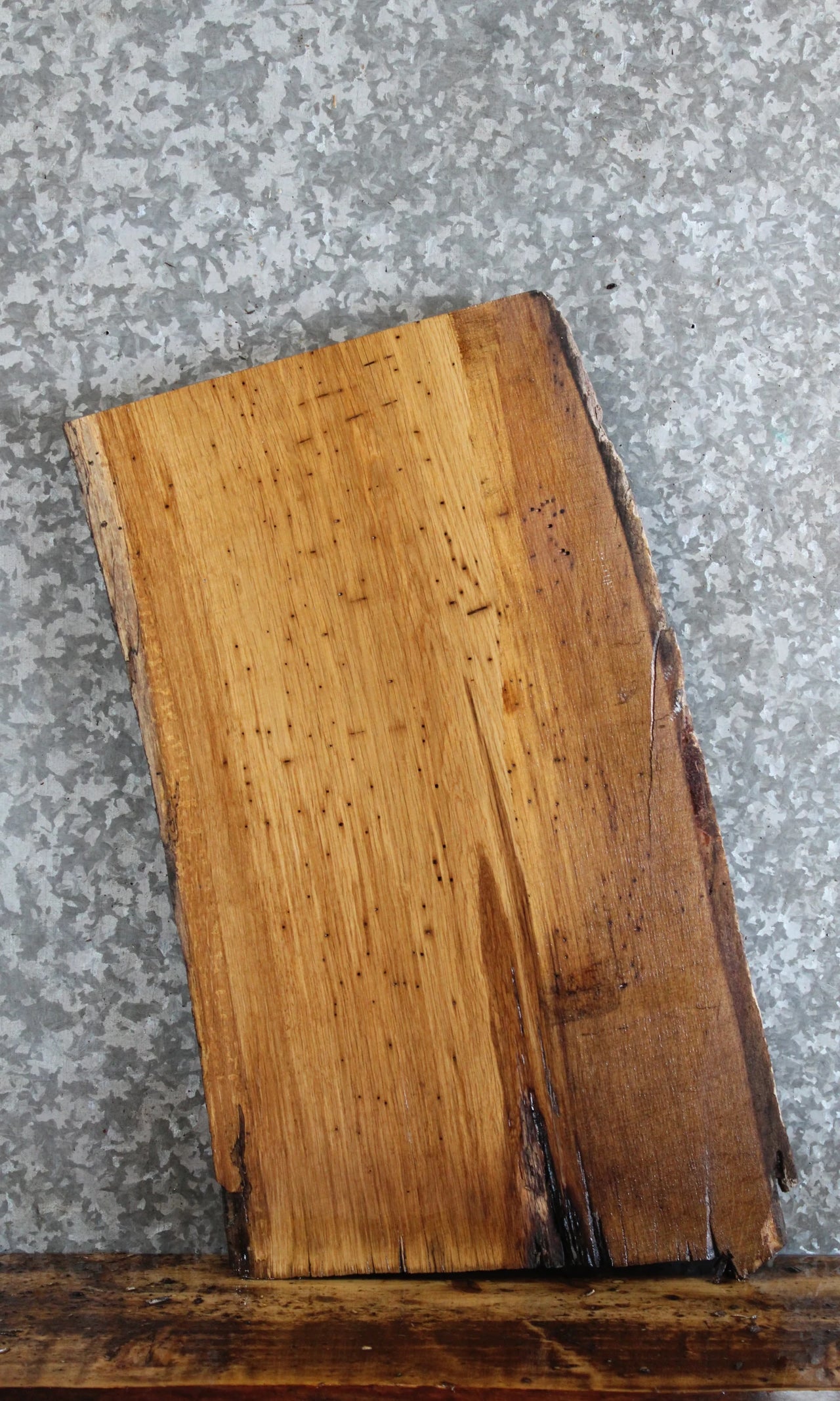 Live Edge White Oak End Table Slab 5088