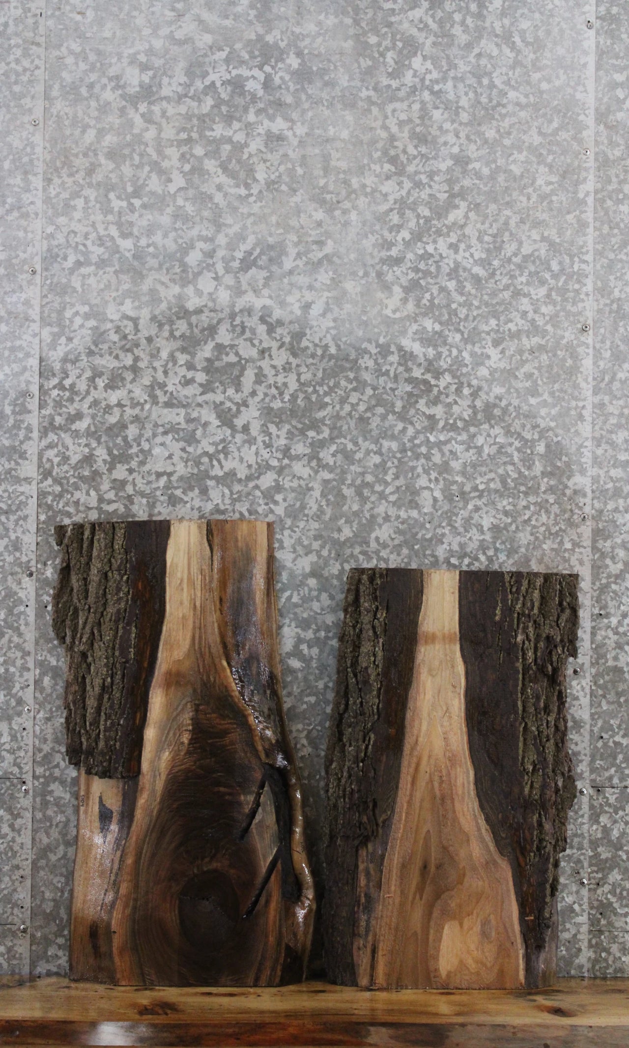 2- Black Walnut Live Edge Charcuterie Boards 5104-5105