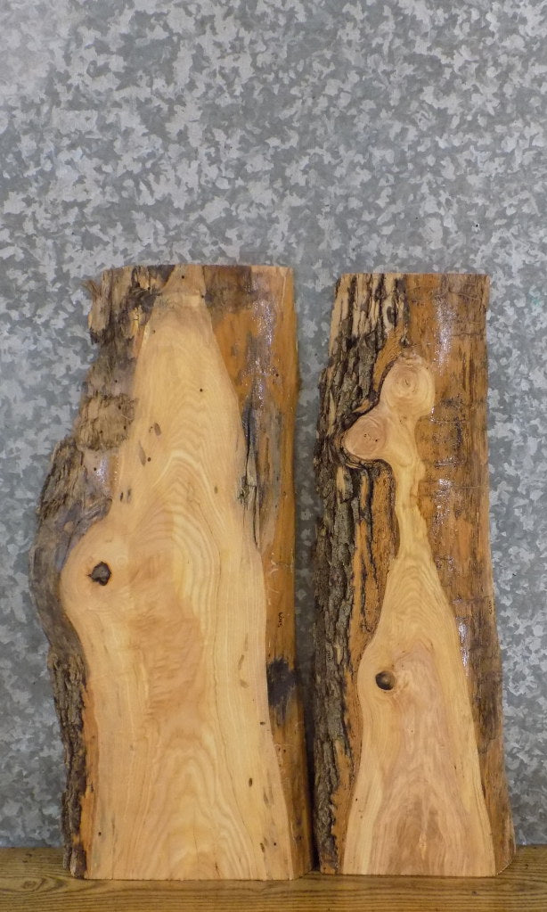 2- DIY Live Edge Ash Rustic Charcuterie Boards/Craft Pack Slabs 5109-5110