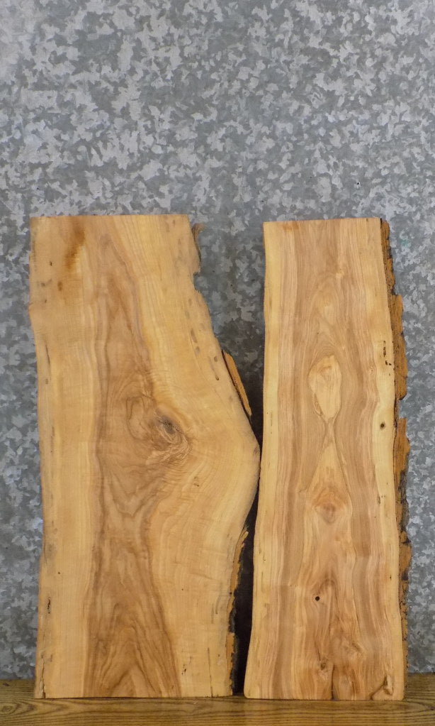 2- DIY Live Edge Ash Rustic Charcuterie Boards/Craft Pack Slabs 5109-5110