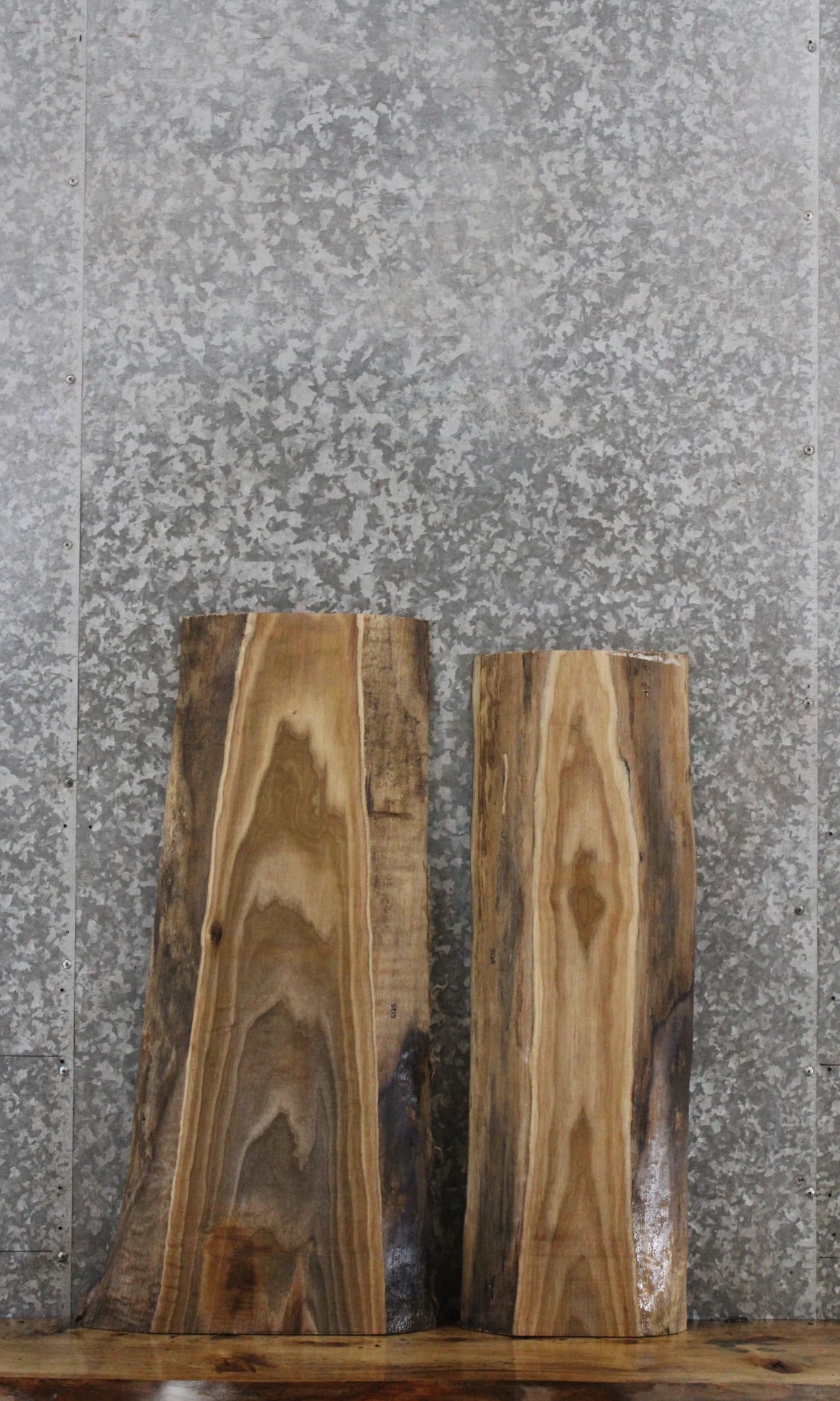2- Black Walnut Live Edge Charcuterie Boards 5125-5126