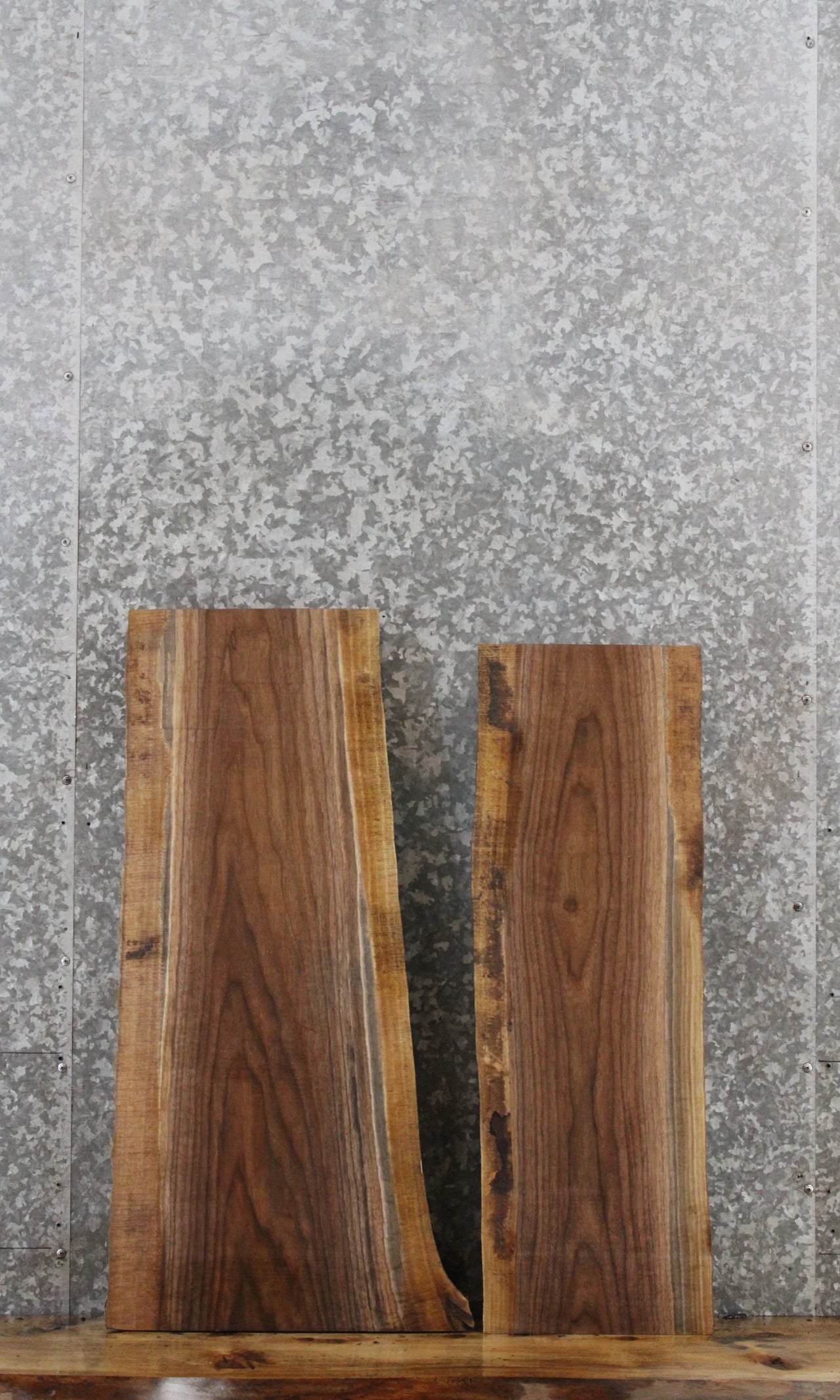 2- Black Walnut Live Edge Charcuterie Boards 5125-5126