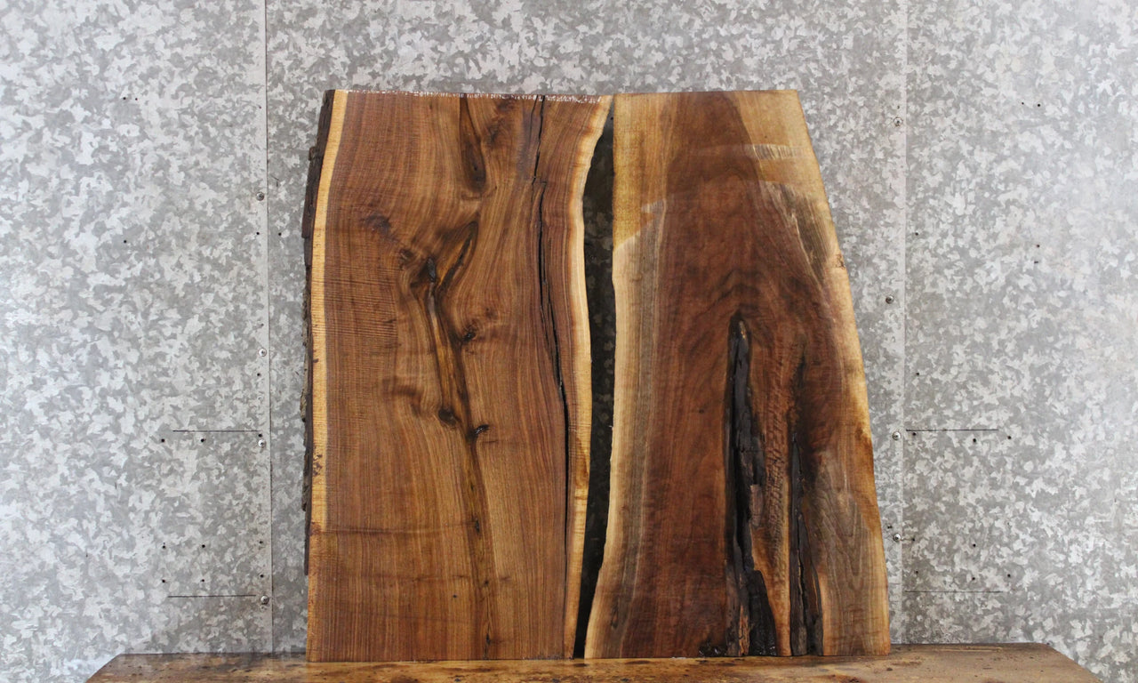 2- Live Edge Black Walnut End/Side Table Tops 5127-5128