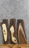 Thumbnail for 3- Live Edge Reclaimed Black Walnut End/Accent Table Top Slabs 5218-5220