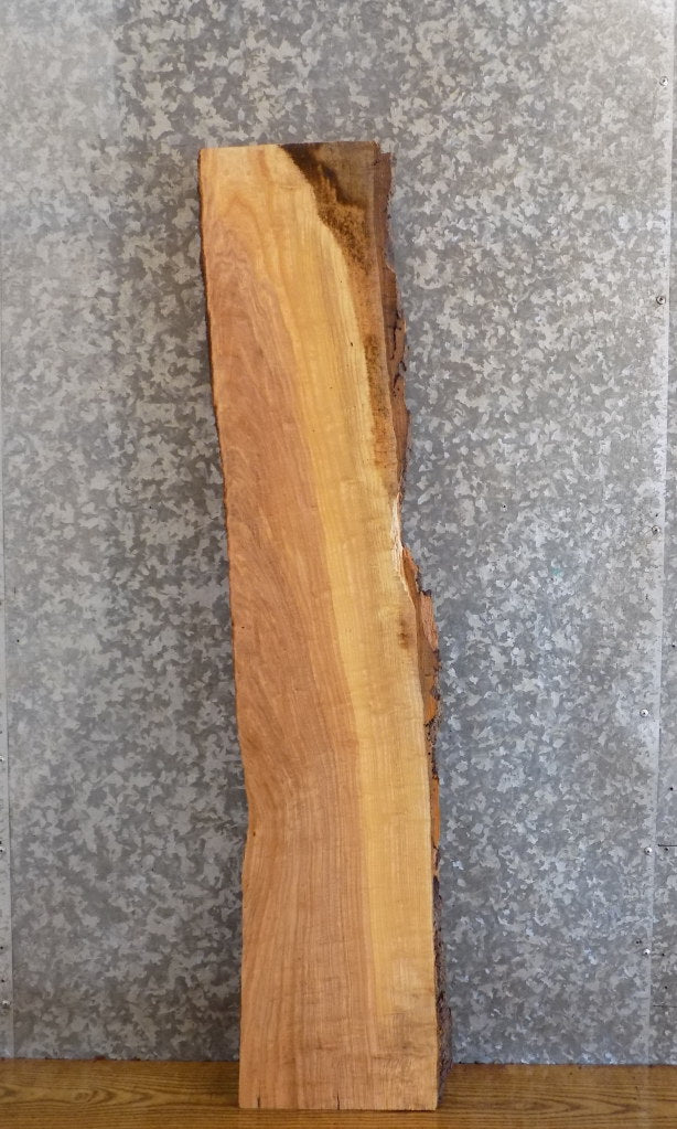 Salvaged Live Edge Bark Ash Floating Vanity/Shelf Slab 522