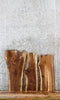 Thumbnail for 3- Rustic Live Edge Black Walnut Charcuterie Boards 5278-5280