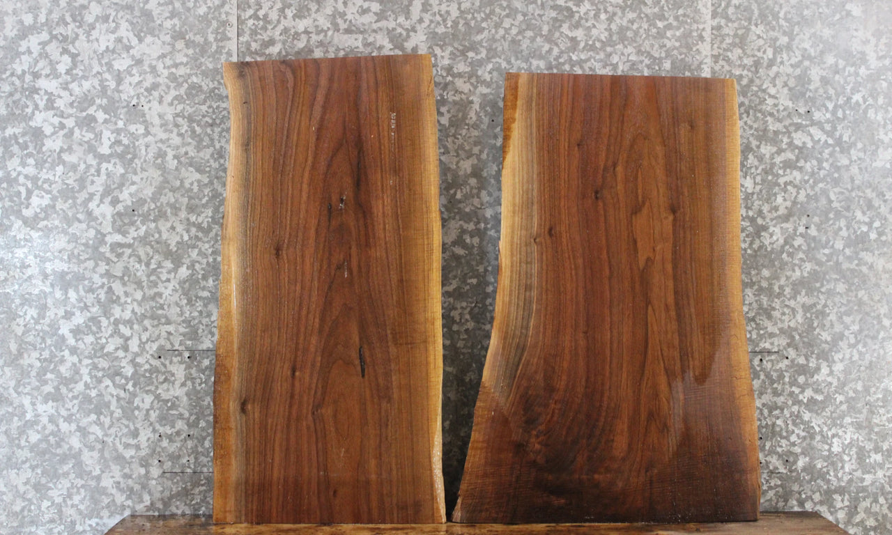 2- Live Edge Black Walnut Side Table Tops 5304-5305