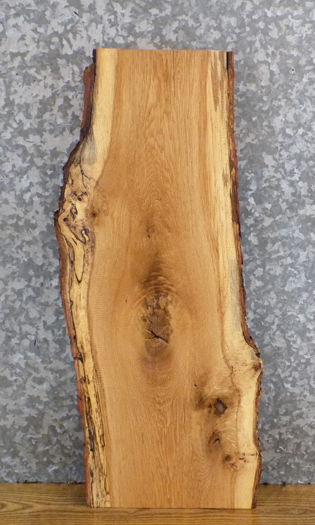 White Oak Live Edge Reclaimed End/Entry Table Top Wood Slab 5337