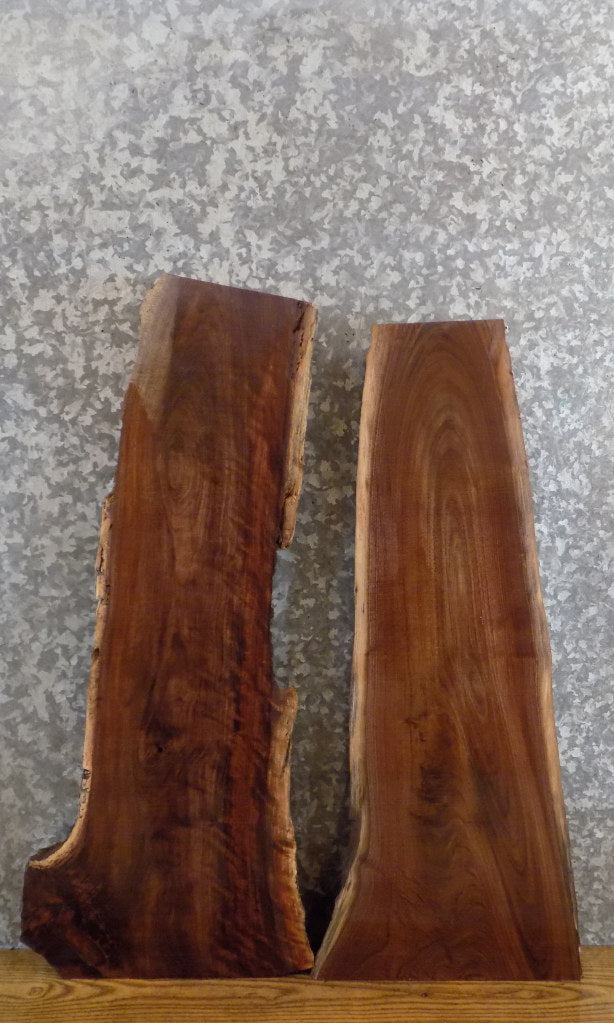 2- Black Walnut Live Edge Rustic DIY Charcuterie Boards/Slabs 5349-5350