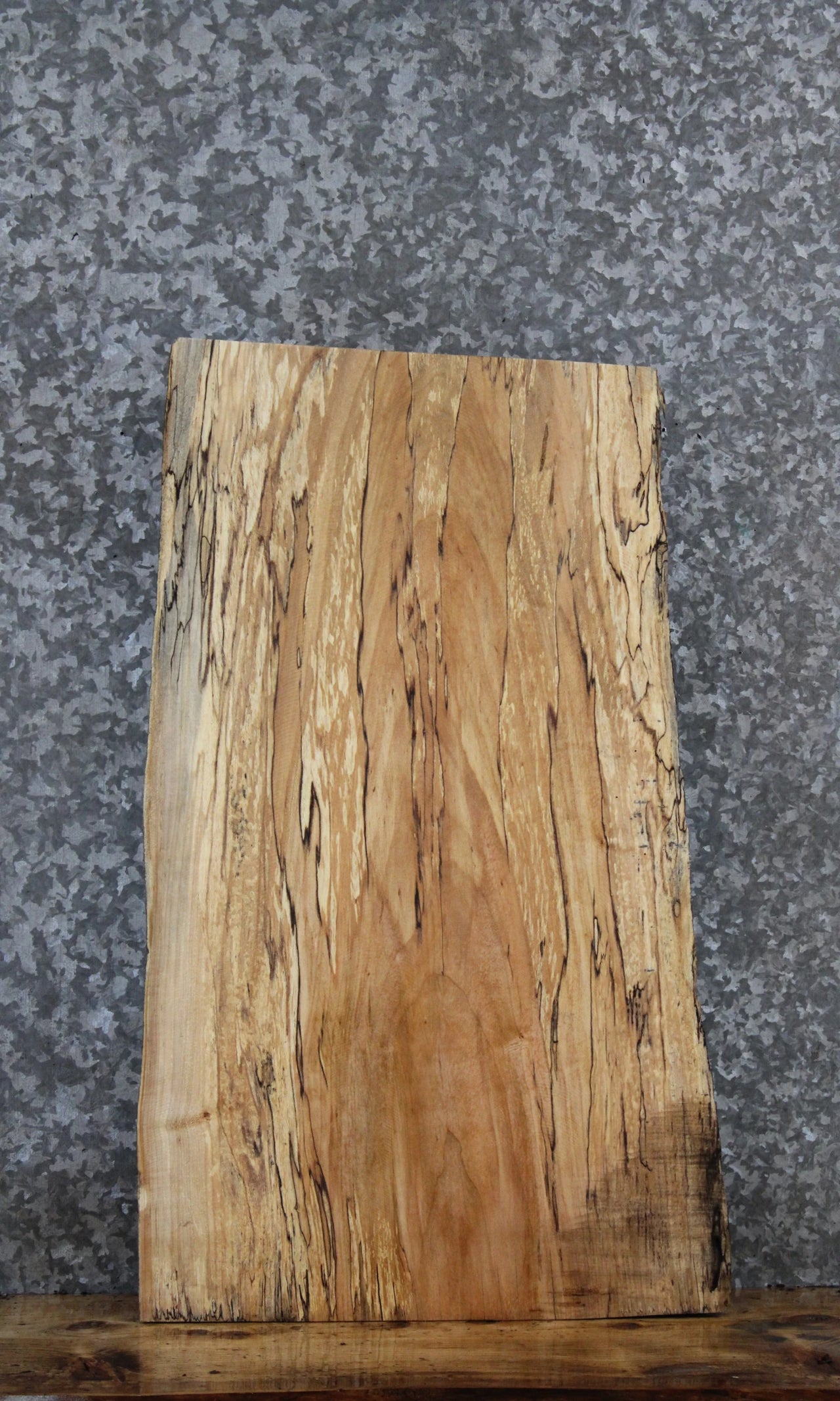 Spalted Maple Live Edge End Table/Charcuterie Board Slab 5365