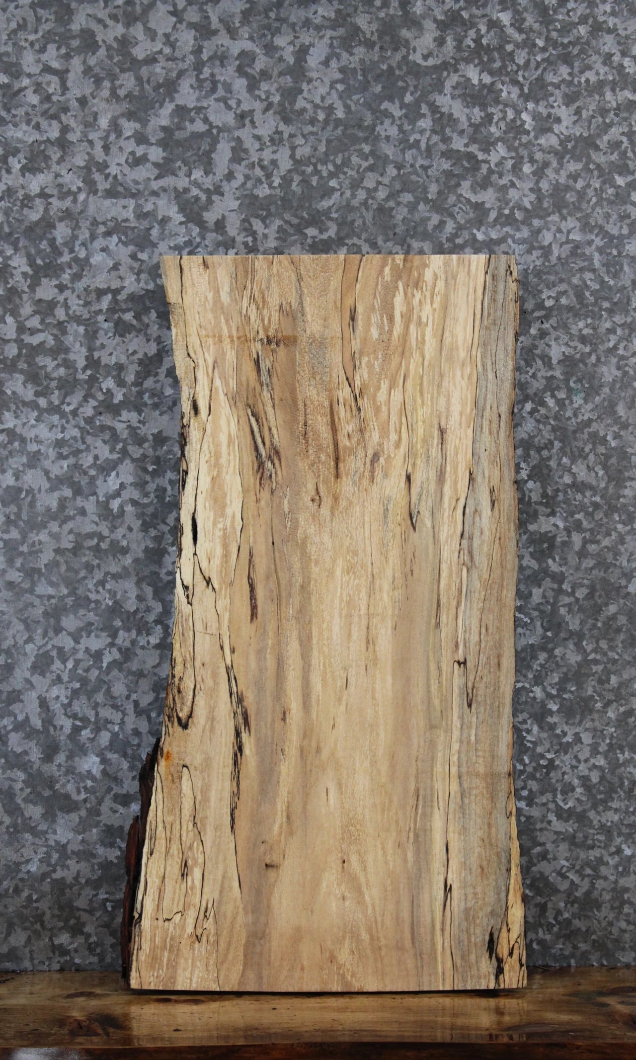 Spalted Maple Live Edge End Table/Charcuterie Slab 5366
