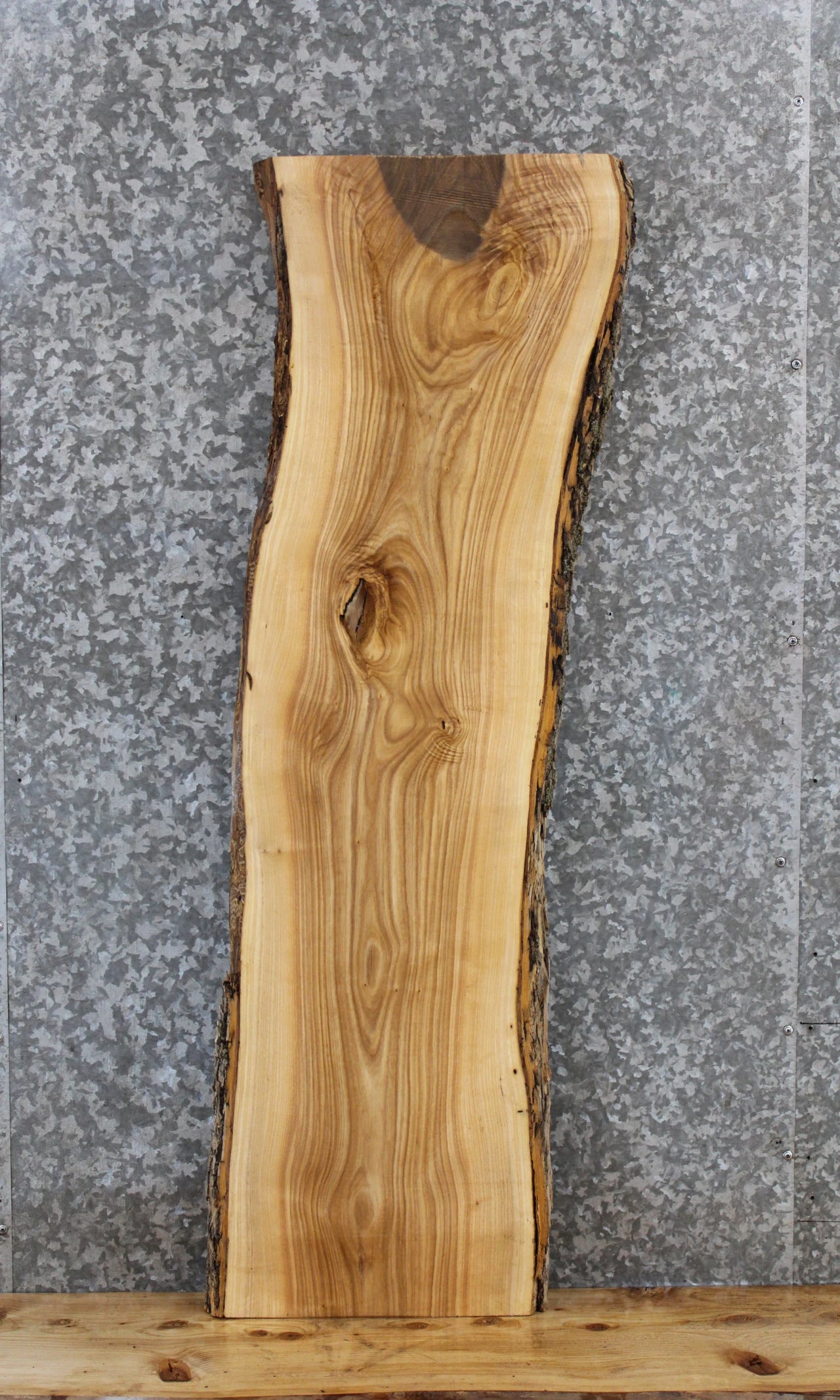 Hardwood Live Edge Ash Slab, Wood Bar Top, Bench Top Slab 541