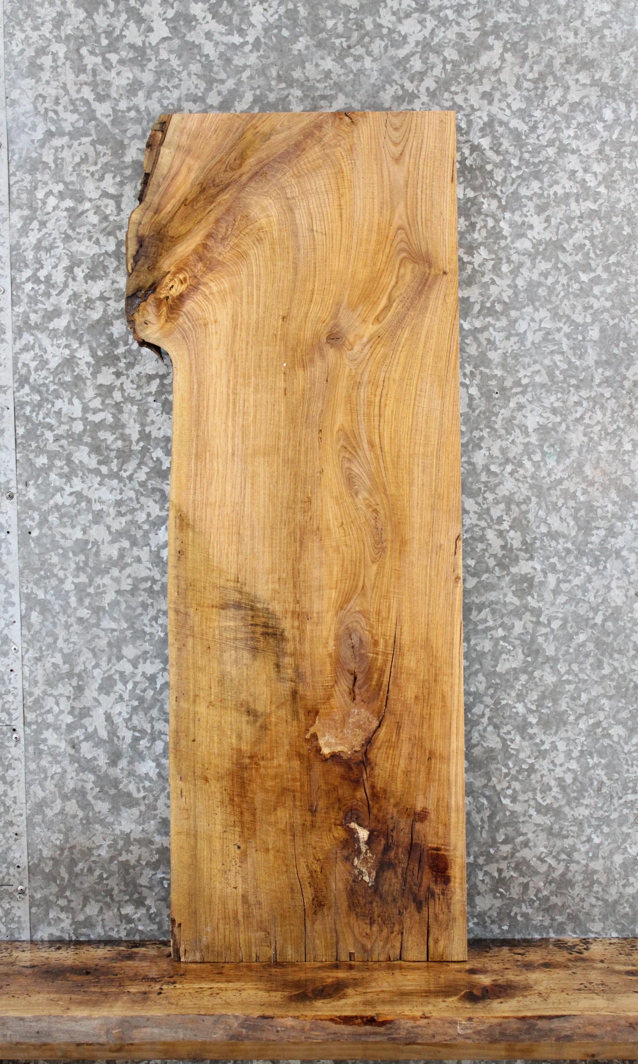Live Edge Red Oak Console Table Top Slab/ Floating Shelf 543