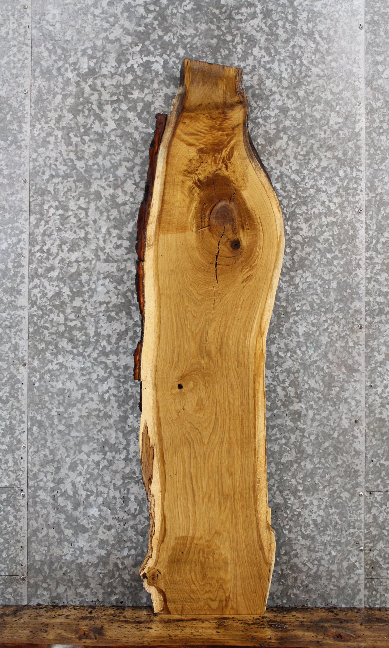 Live Edge Red Oak Bench/Console Table Slab 546