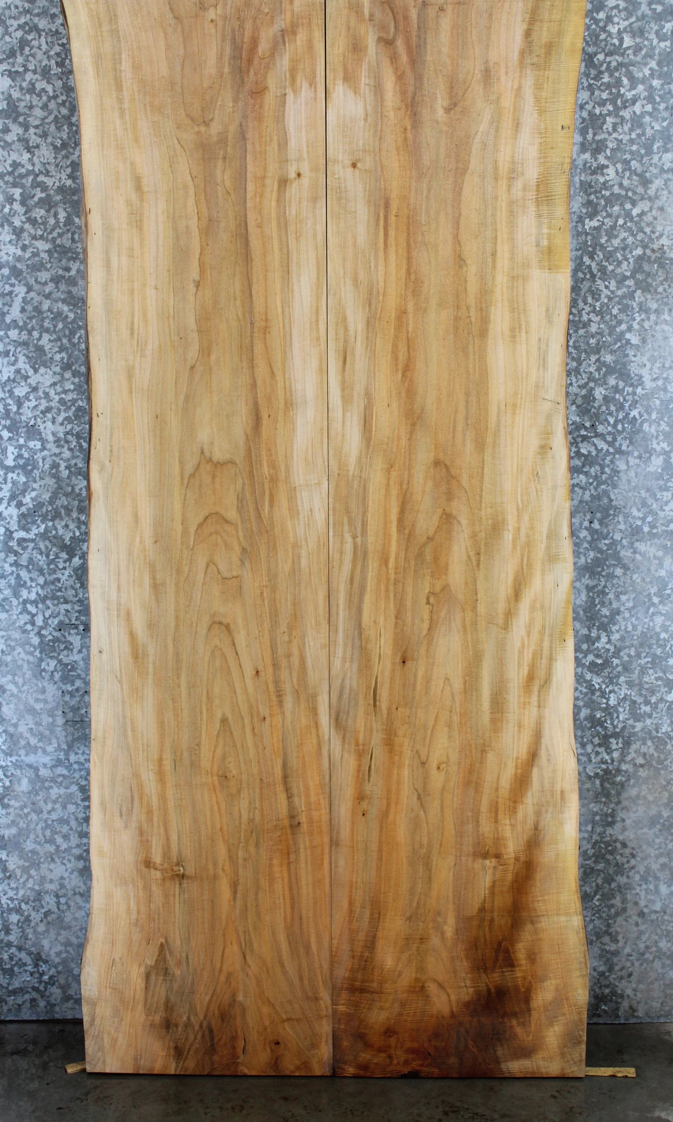 2- Live Edge Bookmatched Maple Dining/Kitchen Table Top 56-57