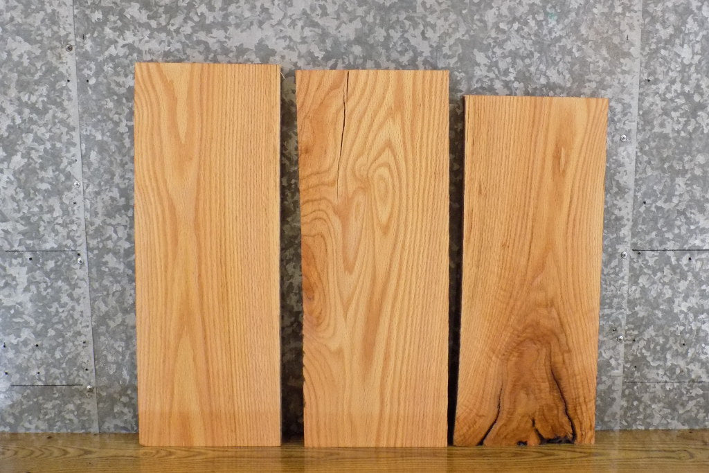 3- Rustic Red Oak Lumber Pack/Wall/Book Shelf Wood Slabs 5702-5704