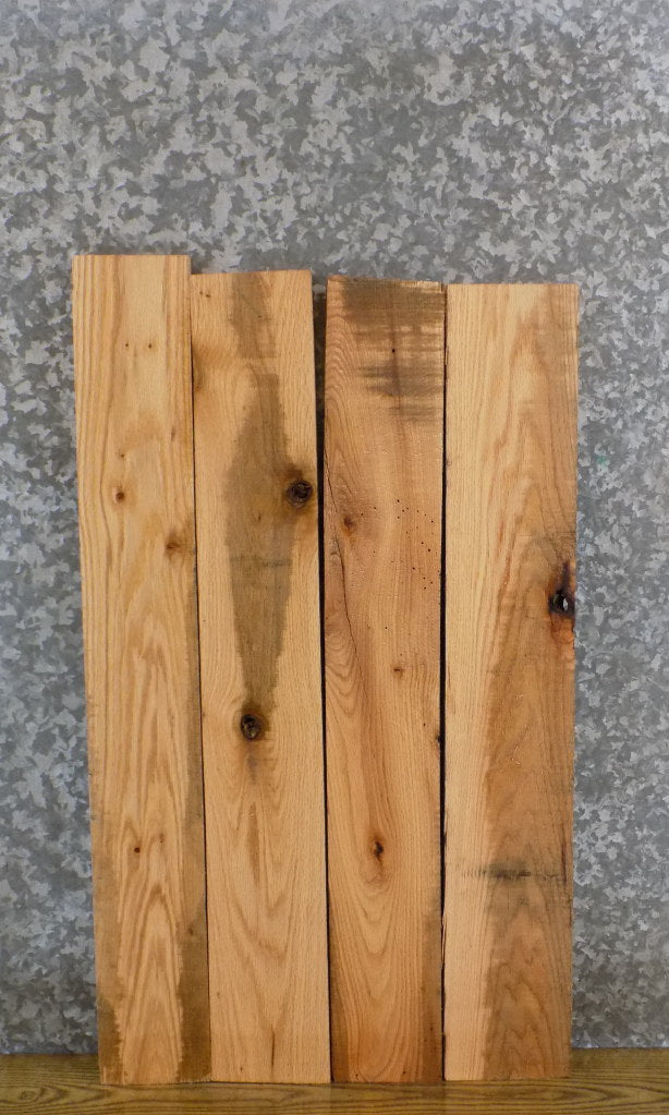 4- Kiln Dried Red Oak Reclaimed Wood Shelf Slabs/Lumber Pack 5705-5708