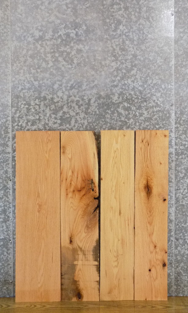 4- Rustic Red Oak Kiln Dried Lumber Pack/Wood Shelf Slabs 5735-5738