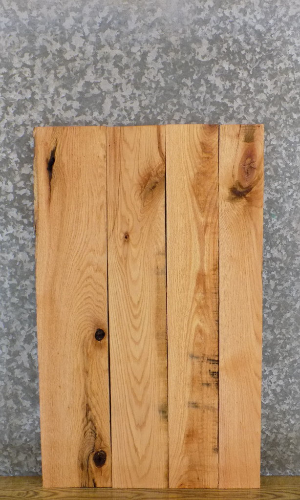 4- Salvaged Red Oak Kiln Dried Lumber Pack/Wood Shelf Slabs 5739-5742