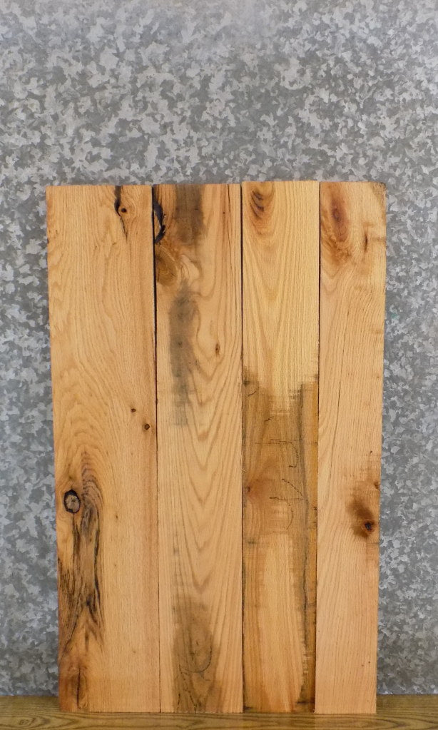 4- Salvaged Red Oak Kiln Dried Lumber Pack/Wood Shelf Slabs 5739-5742
