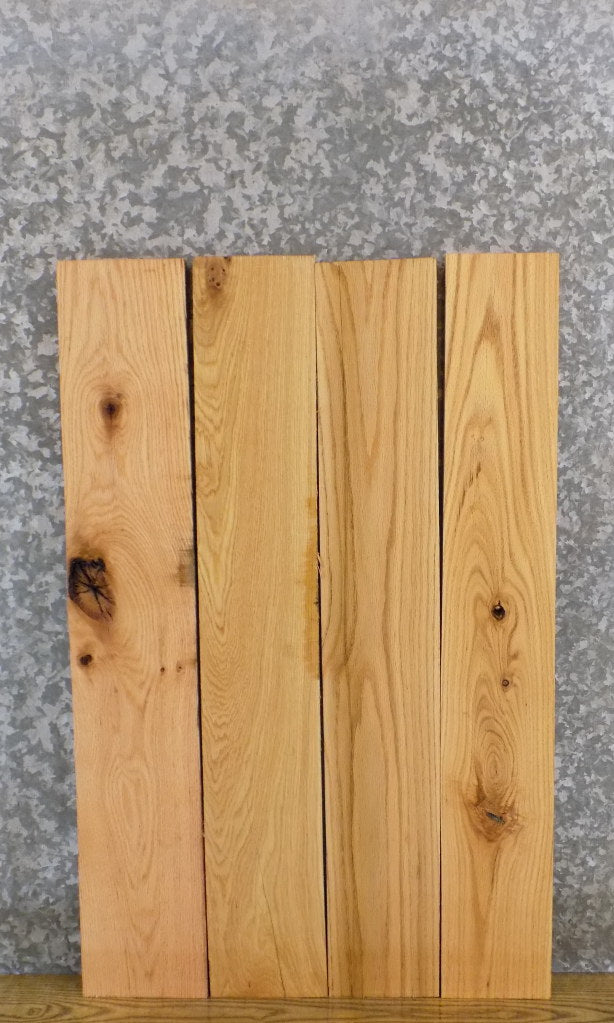 4- Reclaimed Red Oak Kiln Dried Lumber Pack/Wood Shelf Slabs 5743-5745
