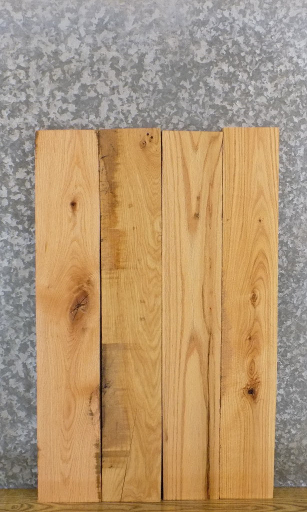 4- Reclaimed Red Oak Kiln Dried Lumber Pack/Wood Shelf Slabs 5743-5745