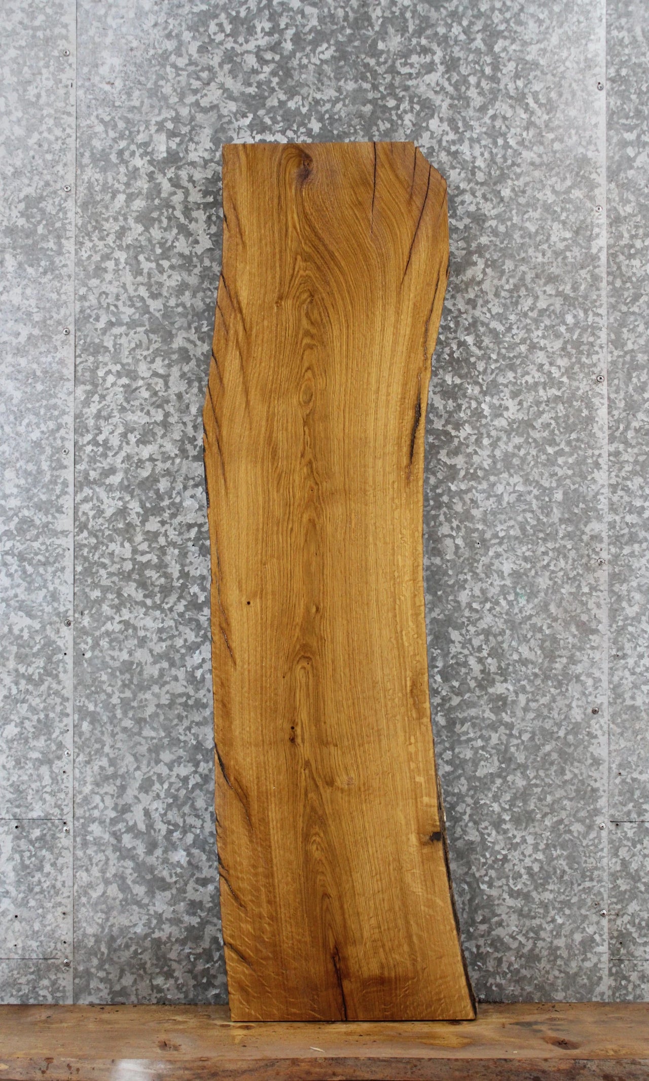 White Oak Live Edge Bench/Shelf/Mantel Slab 574